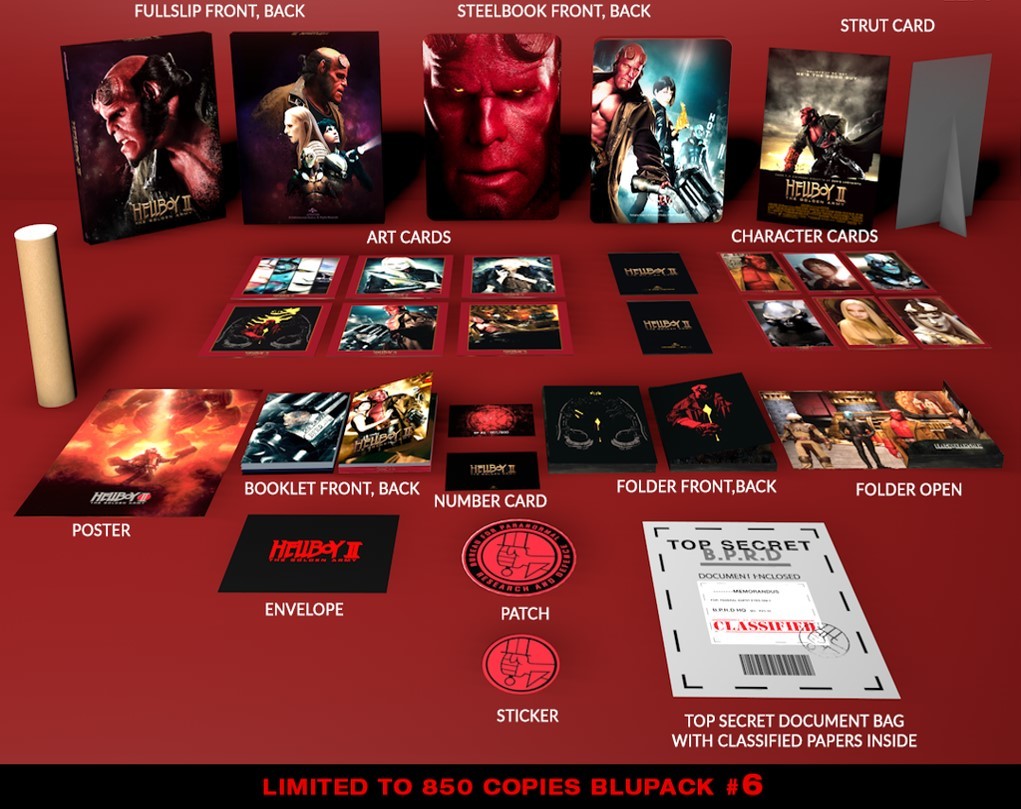 Hellboy II: The Golden Army 4K Blu-ray Steelbook EverythingBlu édition Limitée 850 Zone Free VF