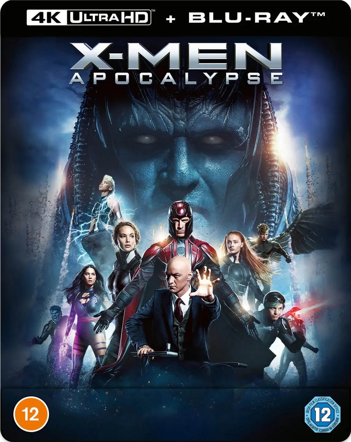 X-Men: Apocalypse 4K Ultra HD + Blu-ray SteelBook Lenticulaire Zavvi Zone Libre