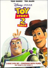 Toy Story + Toy Story 2 DVD 2 Pack Collection Disney Tom Hanks 2001 Zone 1