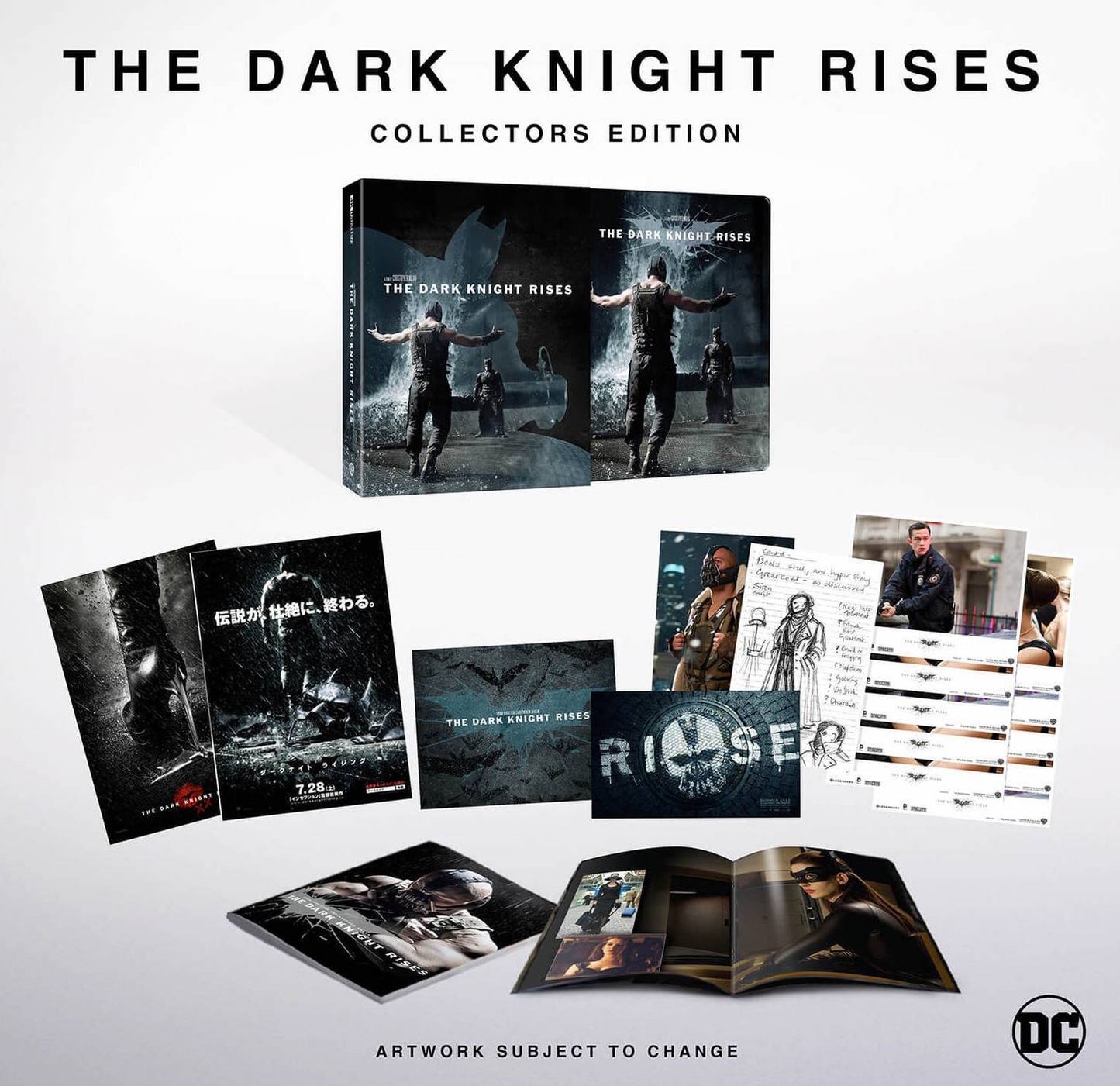 The Dark Knight Rises 4K Ultra HD + Blu-ray Steelbook édition Collector Zone B