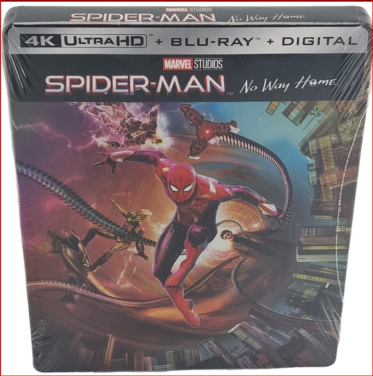 Spider-Man: No Way Home 4K Ultra HD + Blu-ray SteelBook Jon Watts Region A