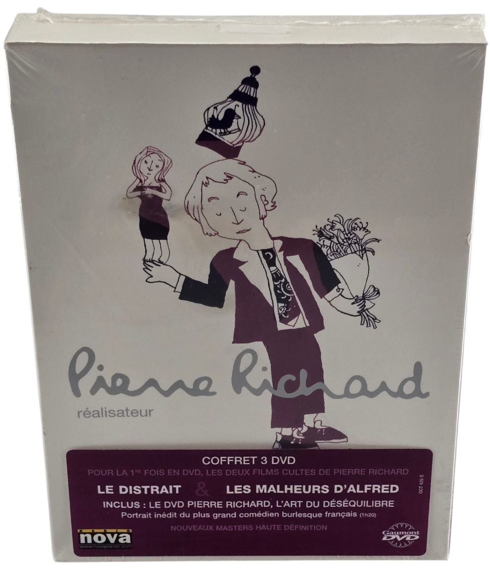 Pierre Richard Réalisateur Le distrait + Les malheurs d'Alfred 3 X DVD + Bonus