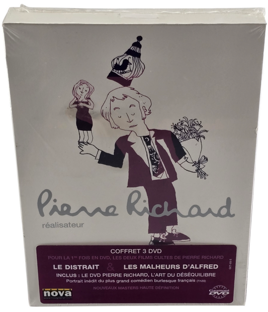 Pierre Richard Réalisateur Le distrait + Les malheurs d'Alfred  3 X DVD + Bonus