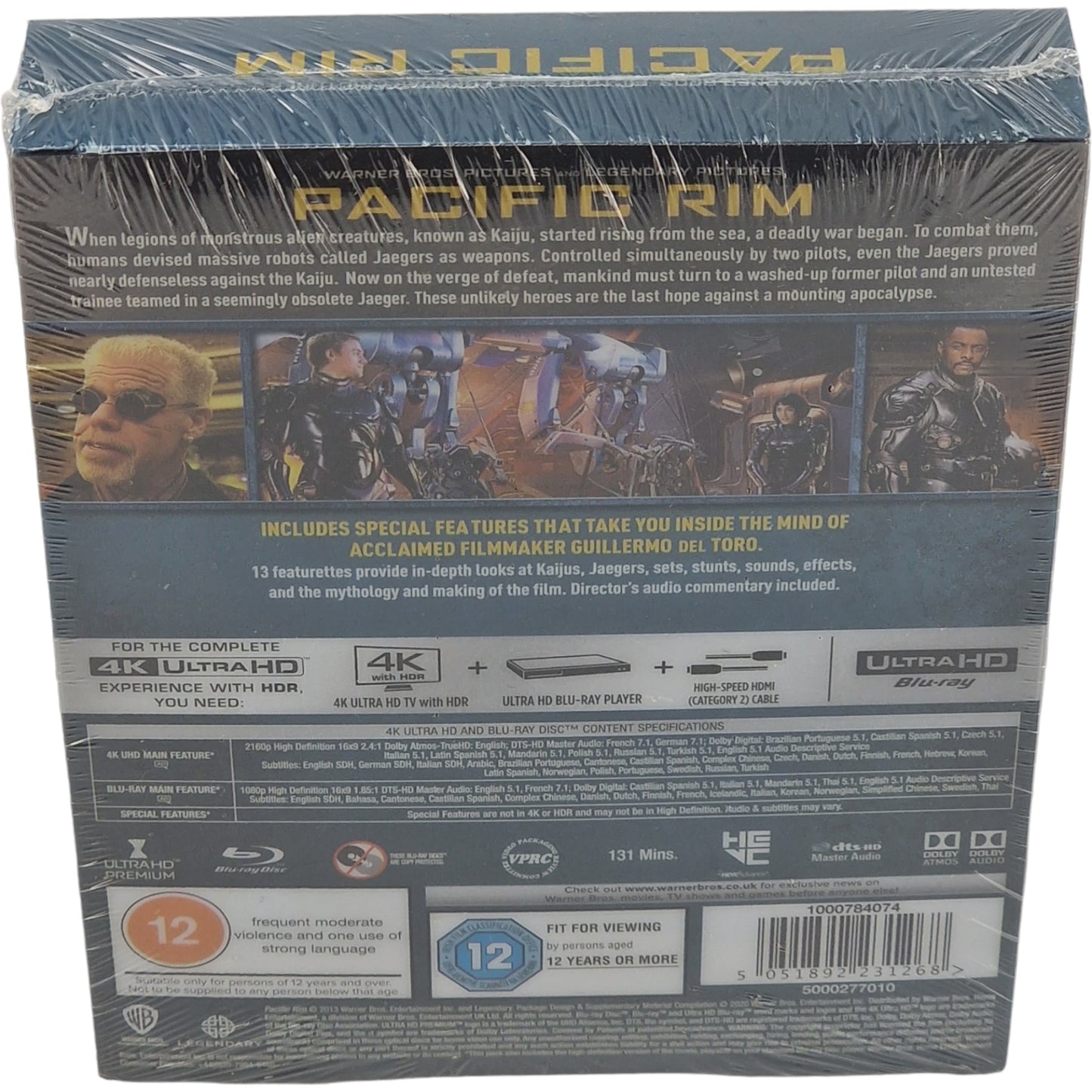 Pacific Rim 4K Ultra HD Blu-ray +Blu-ray SteelBook Titans of Cult edt Ltd Zone B