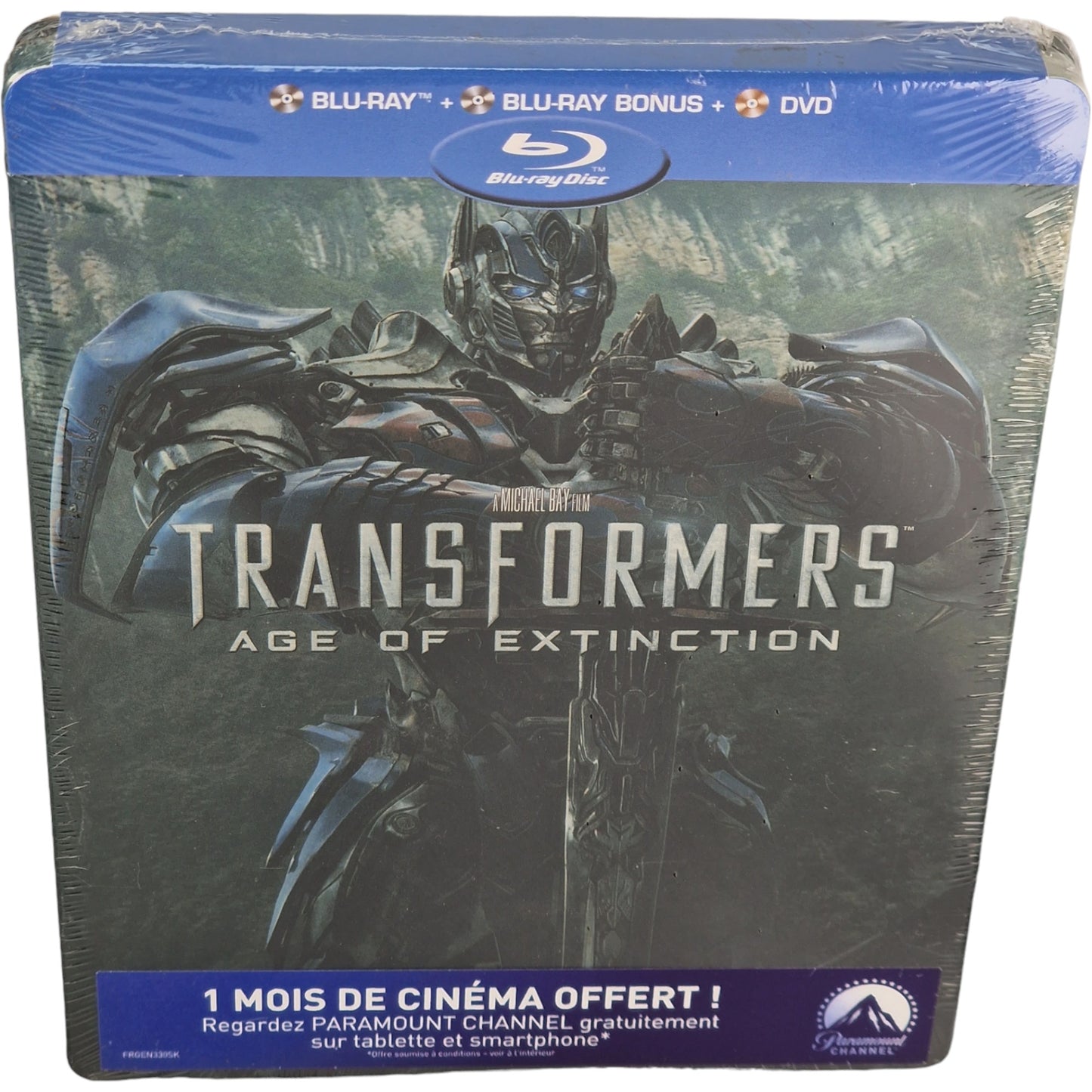 Transformers 4 :Age of Extinction SteelBook Débossé Blu-ray + DVD Limitée Zone B
