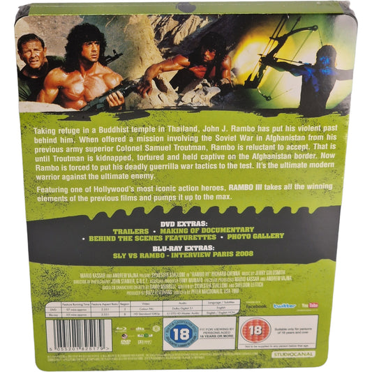 Rambo III (1988) - SteelBook Blu-ray + DVD - Zone B + Zone 2 - vue 3
