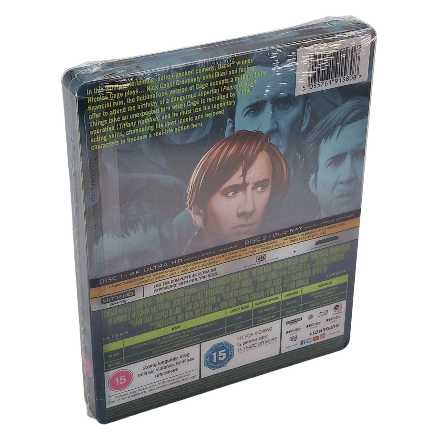 Un talent en or massif 4K Ultra HD + Blu-ray Steelbook Nicolas Cage Zone B