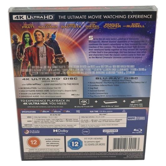 Les Gardiens de la Galaxie Vol. 2 (2017) – SteelBook Mondo X 4K Ultra HD + Blu-ray – Zone libre + Zone B – vue 3