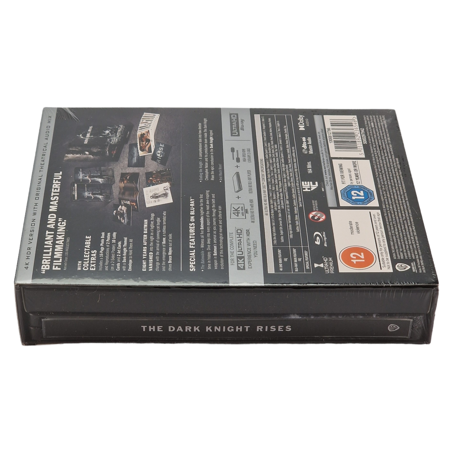 The Dark Knight Rises 4K Ultra HD + Blu-ray Steelbook édition Collector Zone B