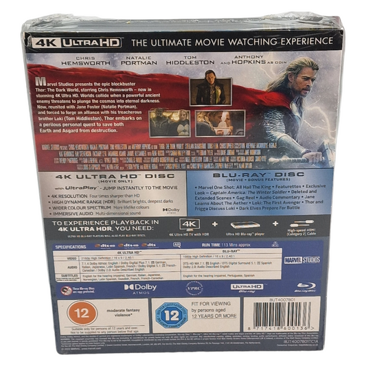 Thor : Le Monde des ténèbres (2013) – SteelBook Mondo X 4K Ultra HD + Blu-ray – Zone libre + Zone B – vue 3