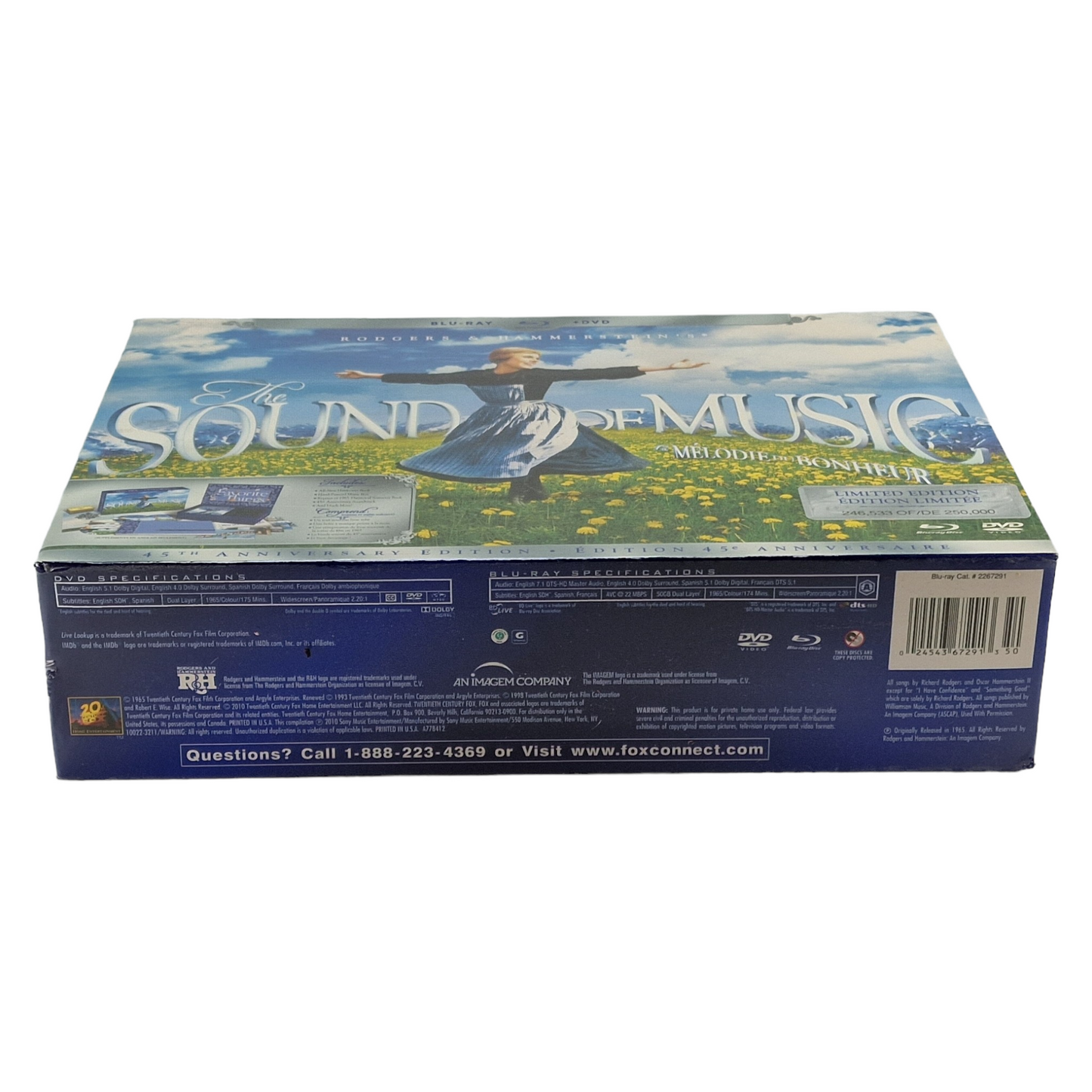 The Sound of Music __La Mélodie du bonheur édition limitée /Blu-ray + CD Zone 1