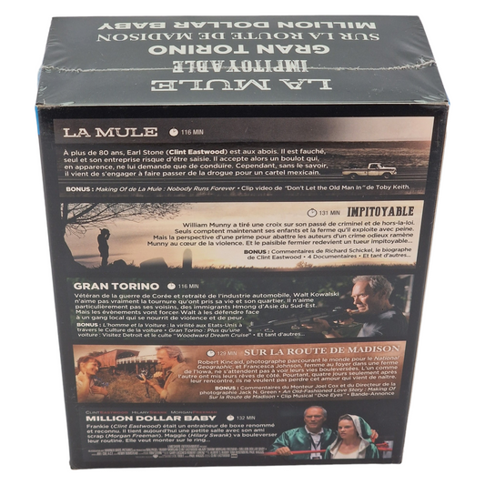 Clint Eastwood - Collection 5 films (1992-2018) - Coffret Blu-ray - Zone B - vue 2