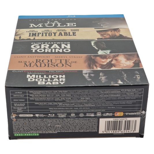 Clint Eastwood - Collection 5 films (1992-2018) - Coffret Blu-ray - Zone B - vue 3