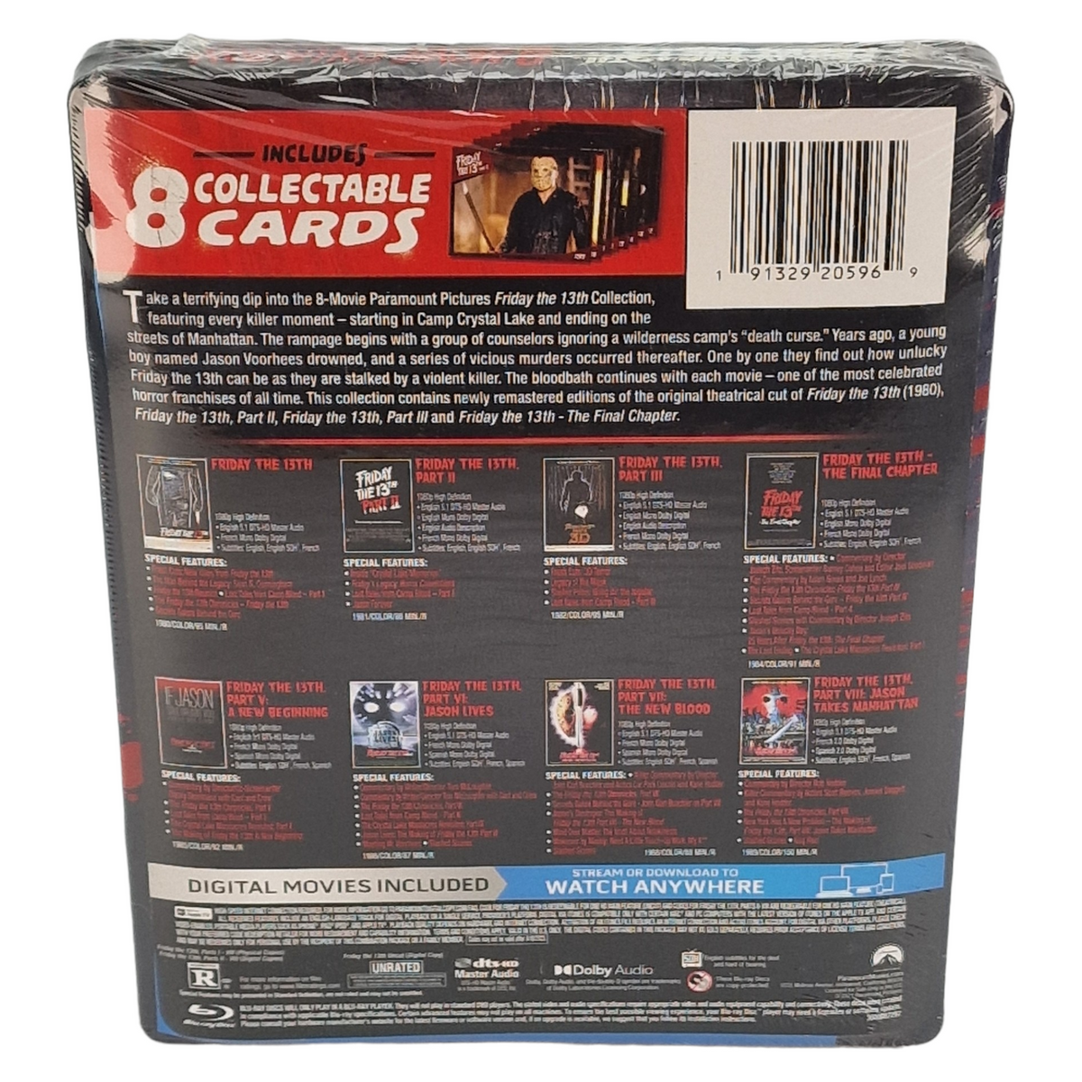 Vendredi 13 - Collection 8 films (1980-1989) - Coffret SteelBook Blu-ray - Zone A + Zone B - vue 14