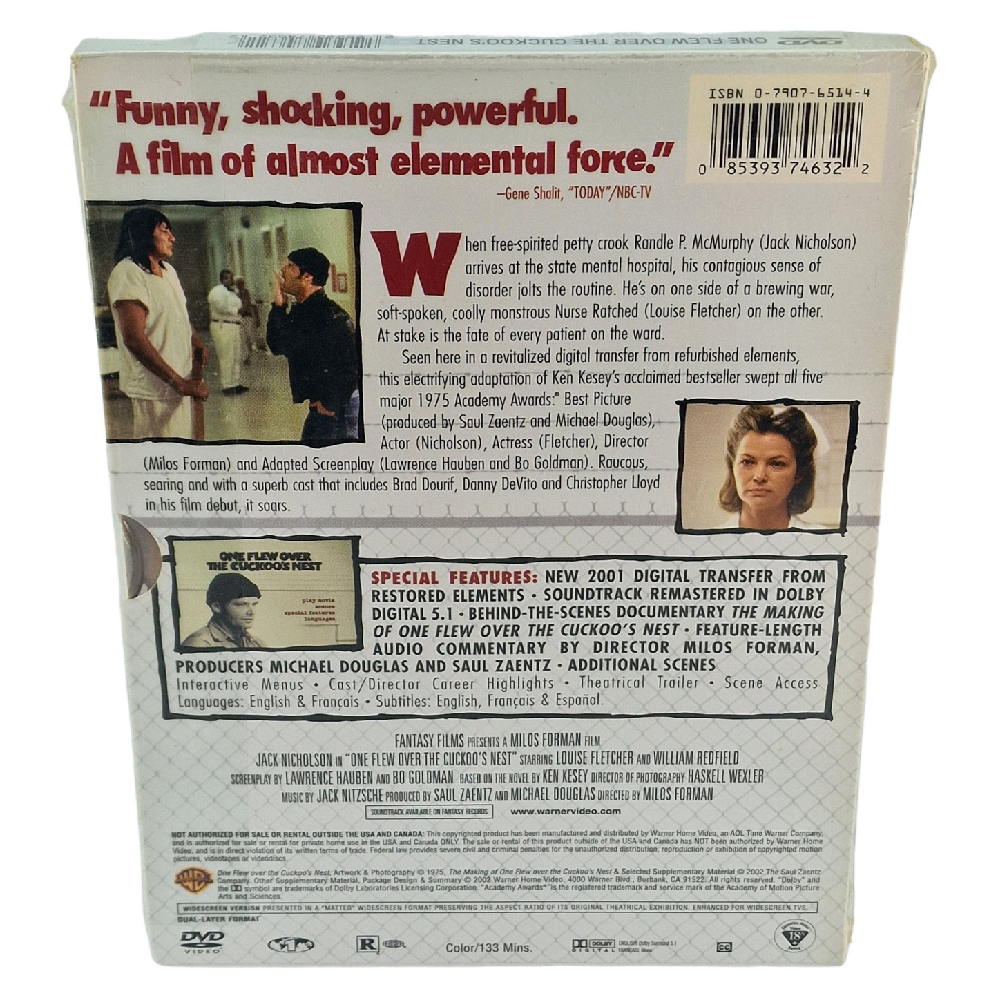 Un vol au-dessus d'un nid de coucou DVD DigiBook US Import Région 1 Jack Nicholson