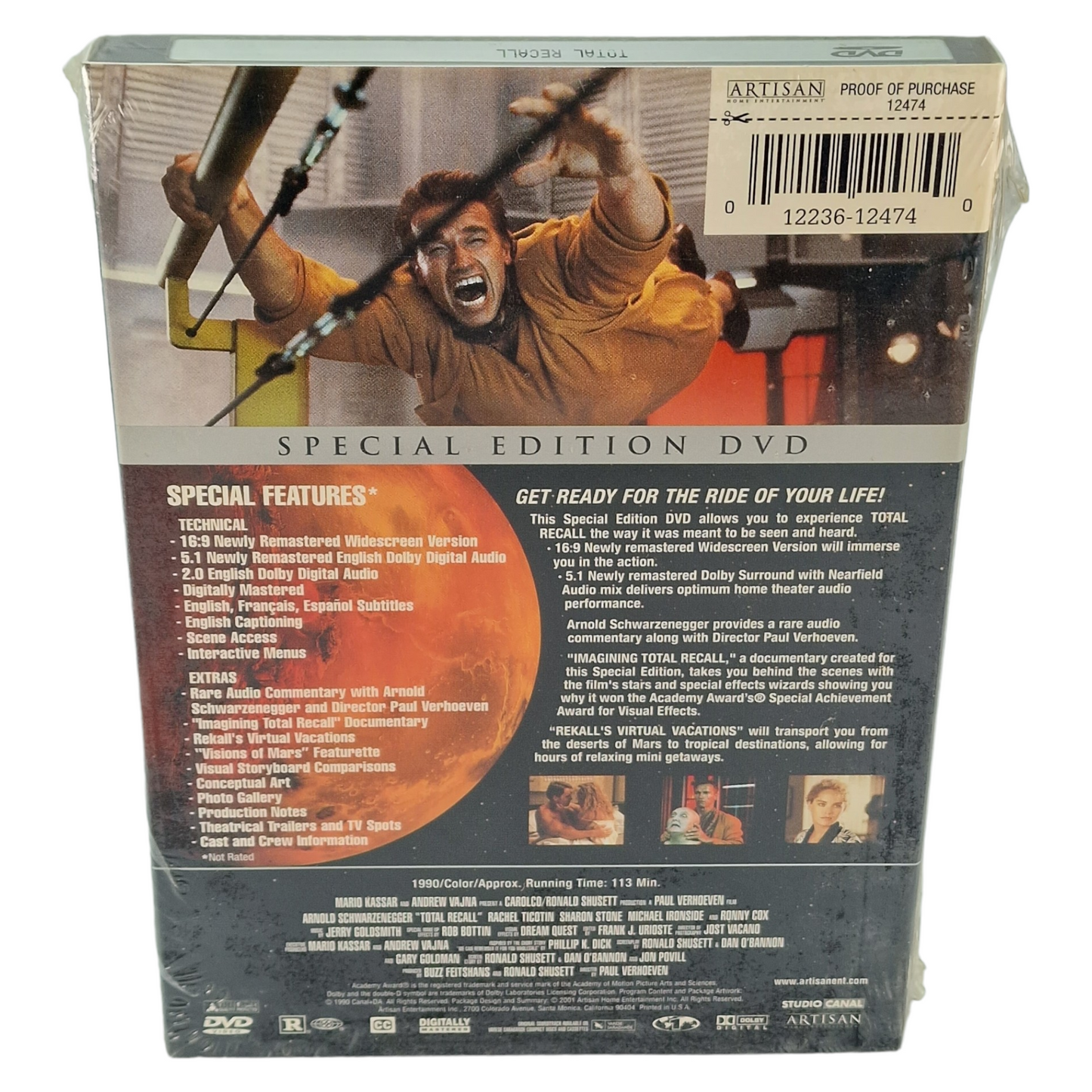 Total Recall DVD 2002 US Import Région 1 VO