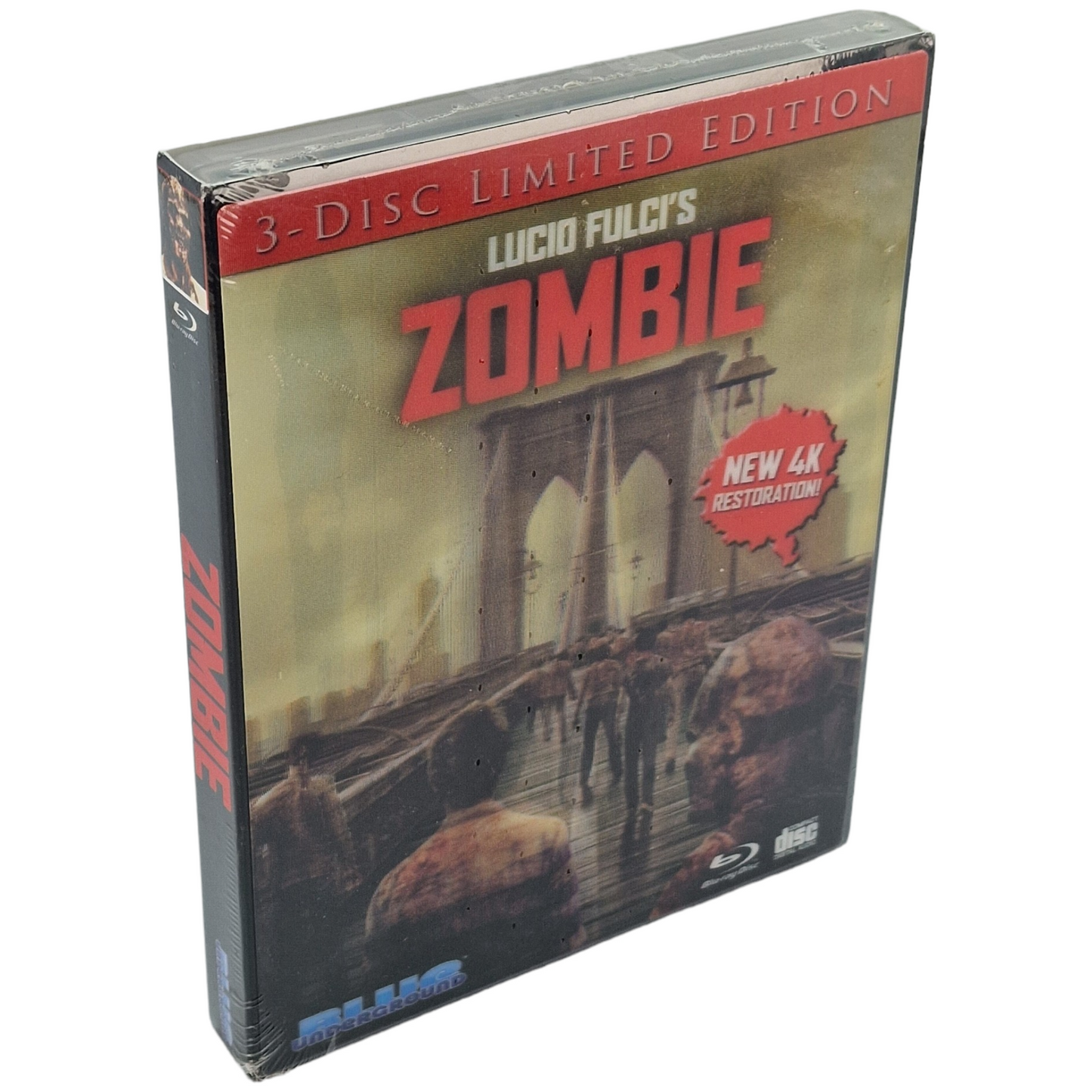 Zombie Blu-ray Zombi 2 4K remasteriser Cover A : Bridge / Blu-ray + CD free FR