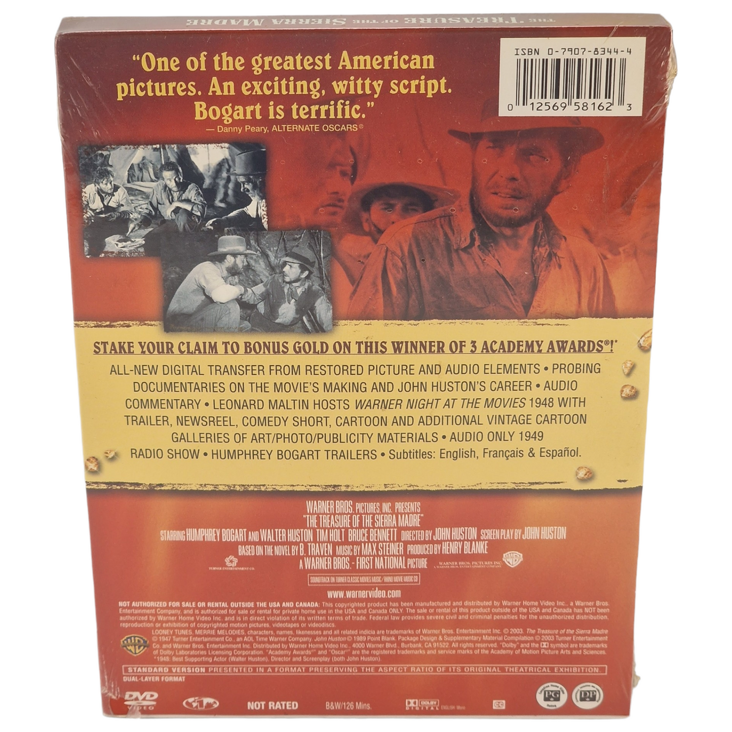 The Treasure of the Sierra Madre Canada Import Zone 1 VO /STFR