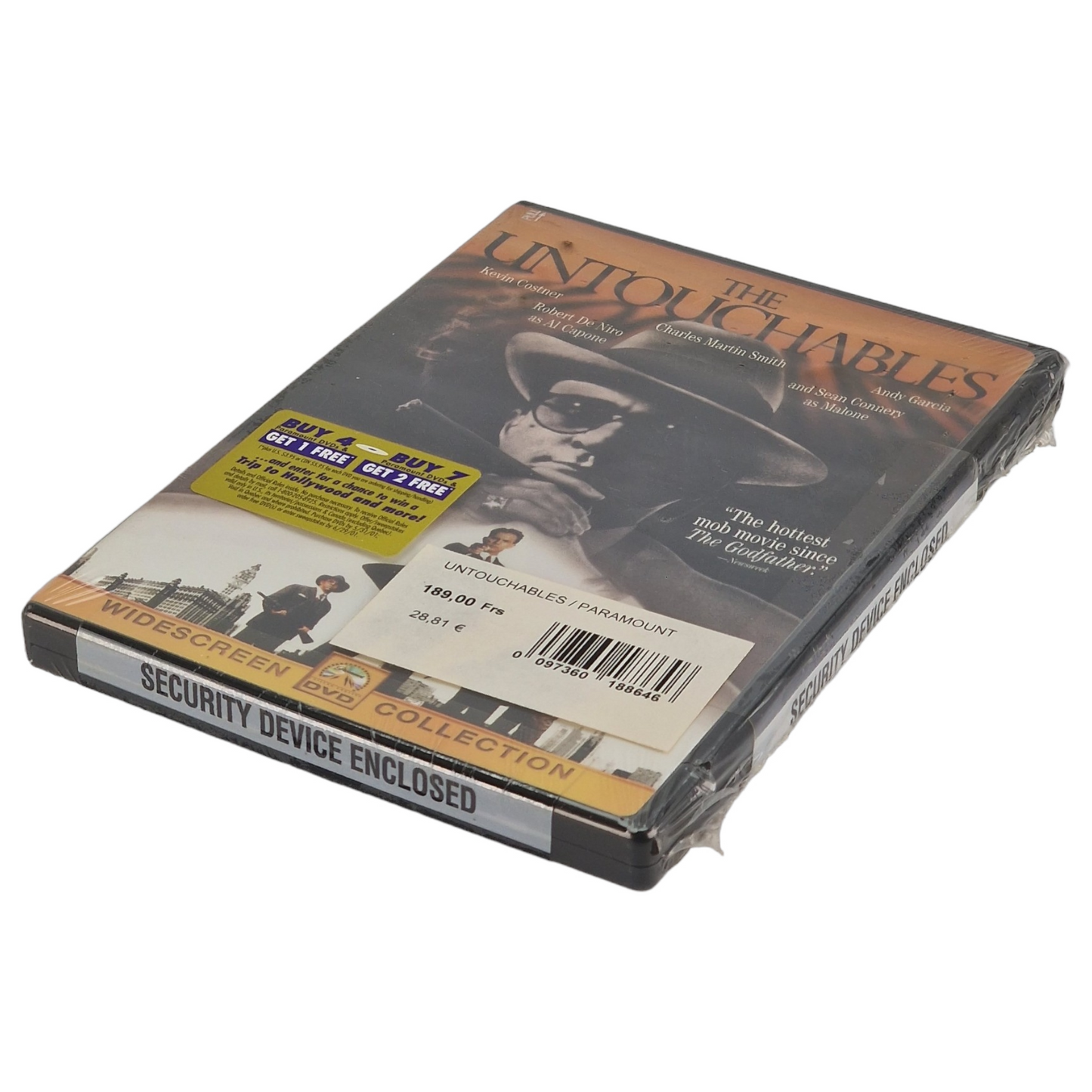 Les incorruptibles DVD Kevin Costner, Sean Connery, Robert De Niro  Région 1 US Import