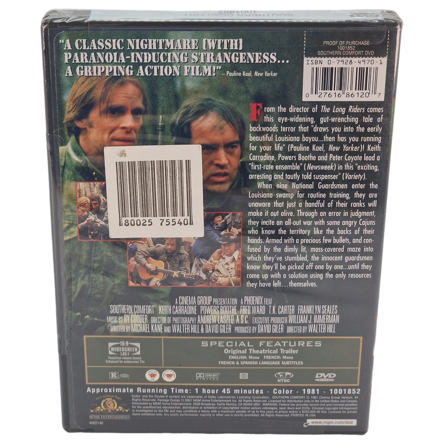 Southern Comfort  DVD  US Import  VF  Région 1  Keith Carradine, Powers Boothe