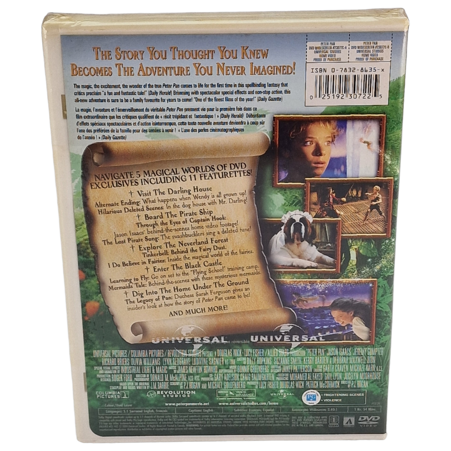 Peter Pan DVD édition limitée VF Import US Région 1 Disney 2004 Neuf