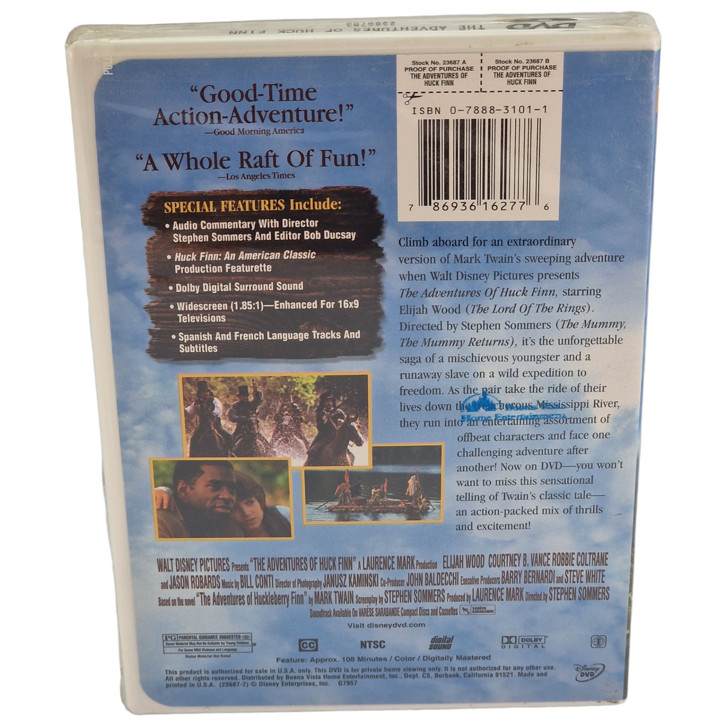 Les Aventures de Huckleberry Finn DVD Édition limitée VF Import US Région 1 2001