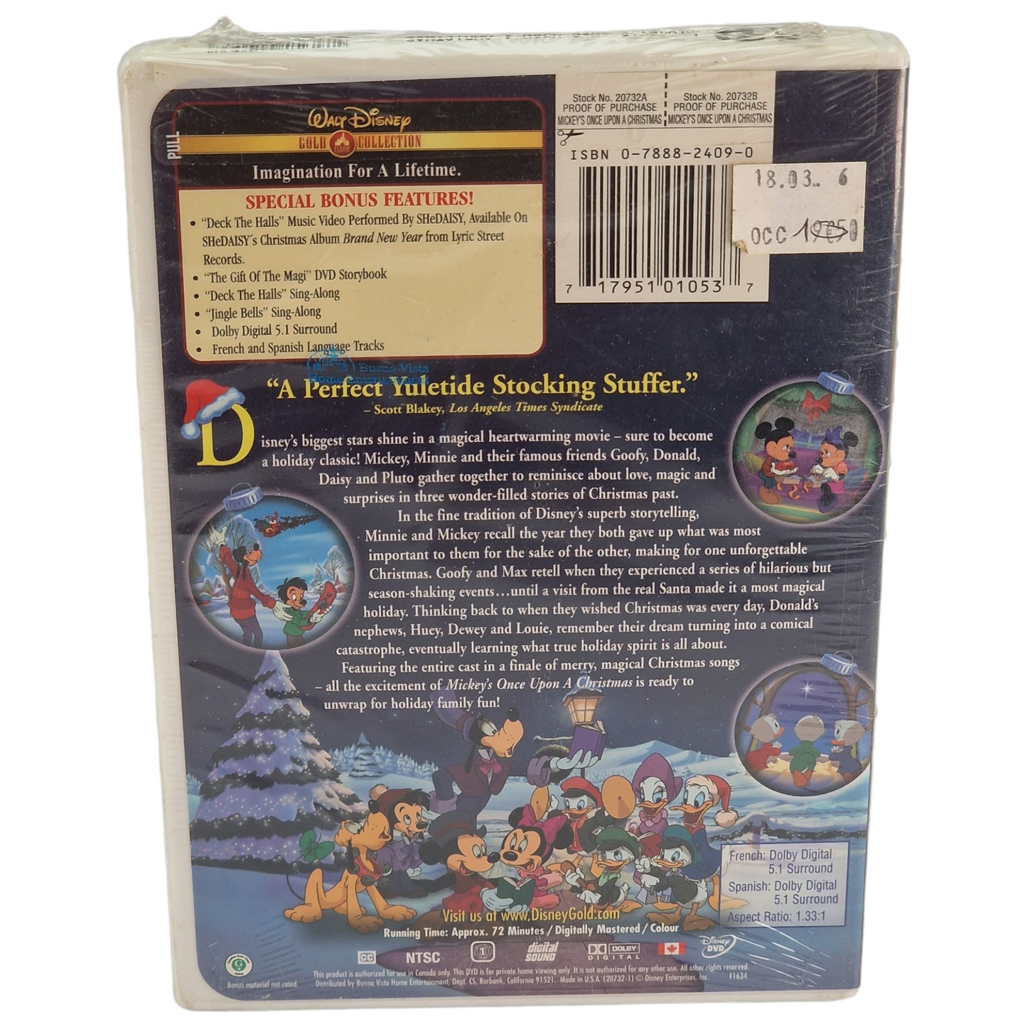 Mickey, il était une fois Noël DVD Édition du 60e anniversaire VF Import US 1