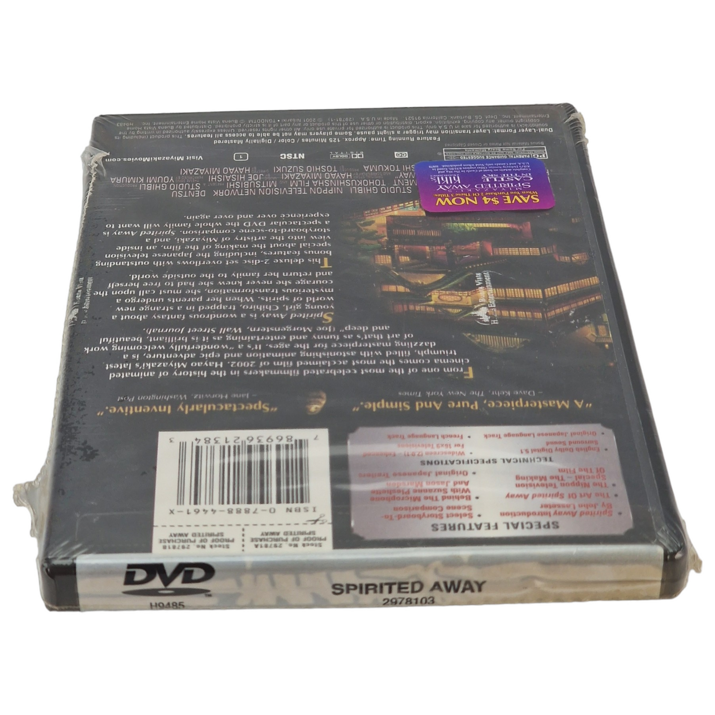 Spirited Away DVD édition limitée Disney Ghibli Suduio VF Import US 2003 Zone 1