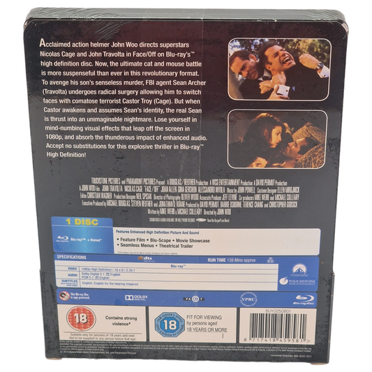 Volte/Face (1997) – SteelBook Blu-ray – Zone libre – vue 3