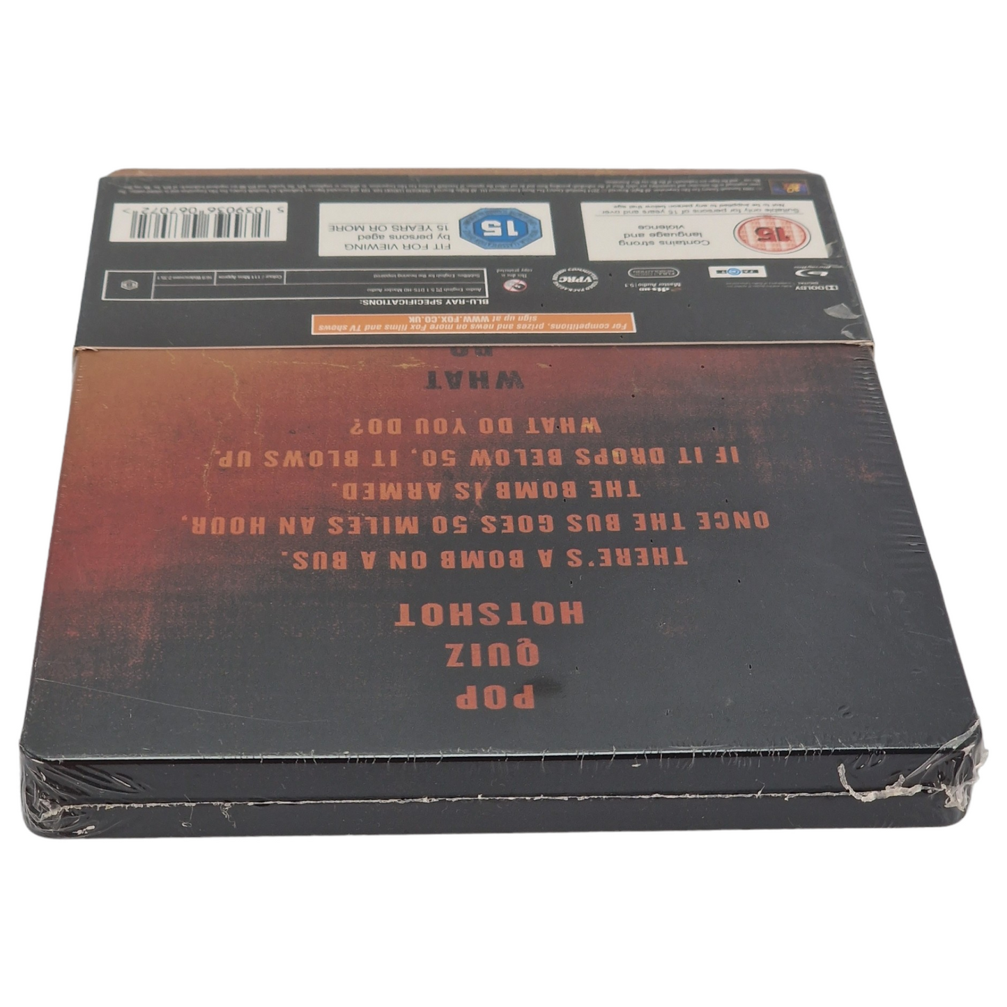 Speed Blu-ray SteelBook Zavvi Édition Limitée Keanu Reeves, Sandra Bullock B