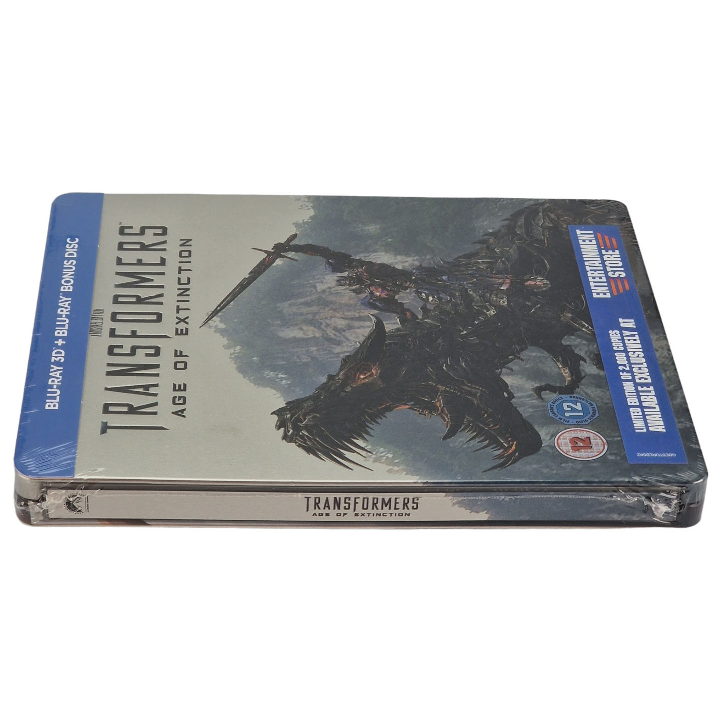Transformers: Age of Extinction 3D Blu-ray SteelBook Débossé Zavvi 2000 éx B