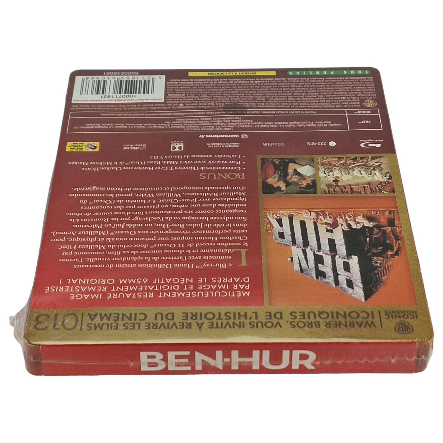 Ben-Hur Blu-ray SteelBook France Region B 2018