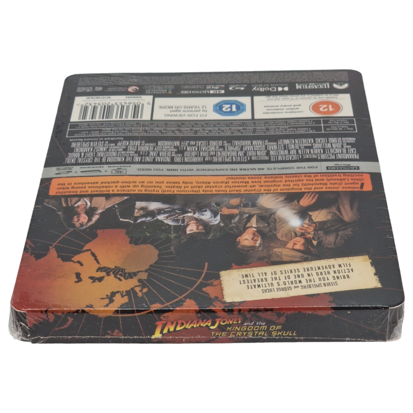 Indiana Jones & the Kingdom of the Crystal Skull SteelBook 4K Ultra HD + Blu-ray
