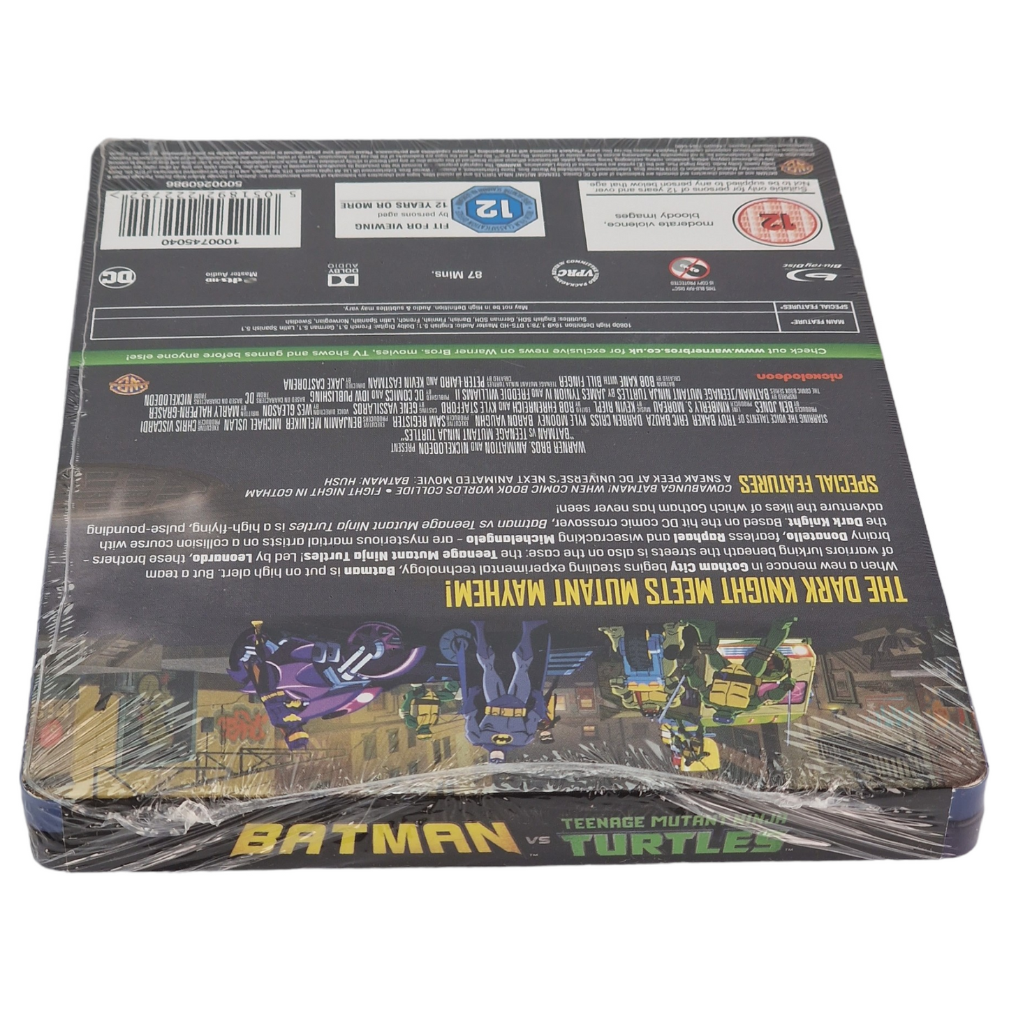 Batman et les Tortues Ninja Blu-ray SteelBook Édition limitée Region Free VF