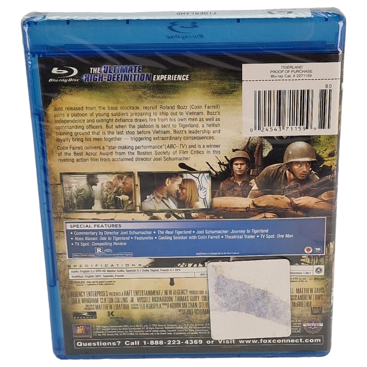 Tigerland Blu-ray US Import 2011 Region Free Fr