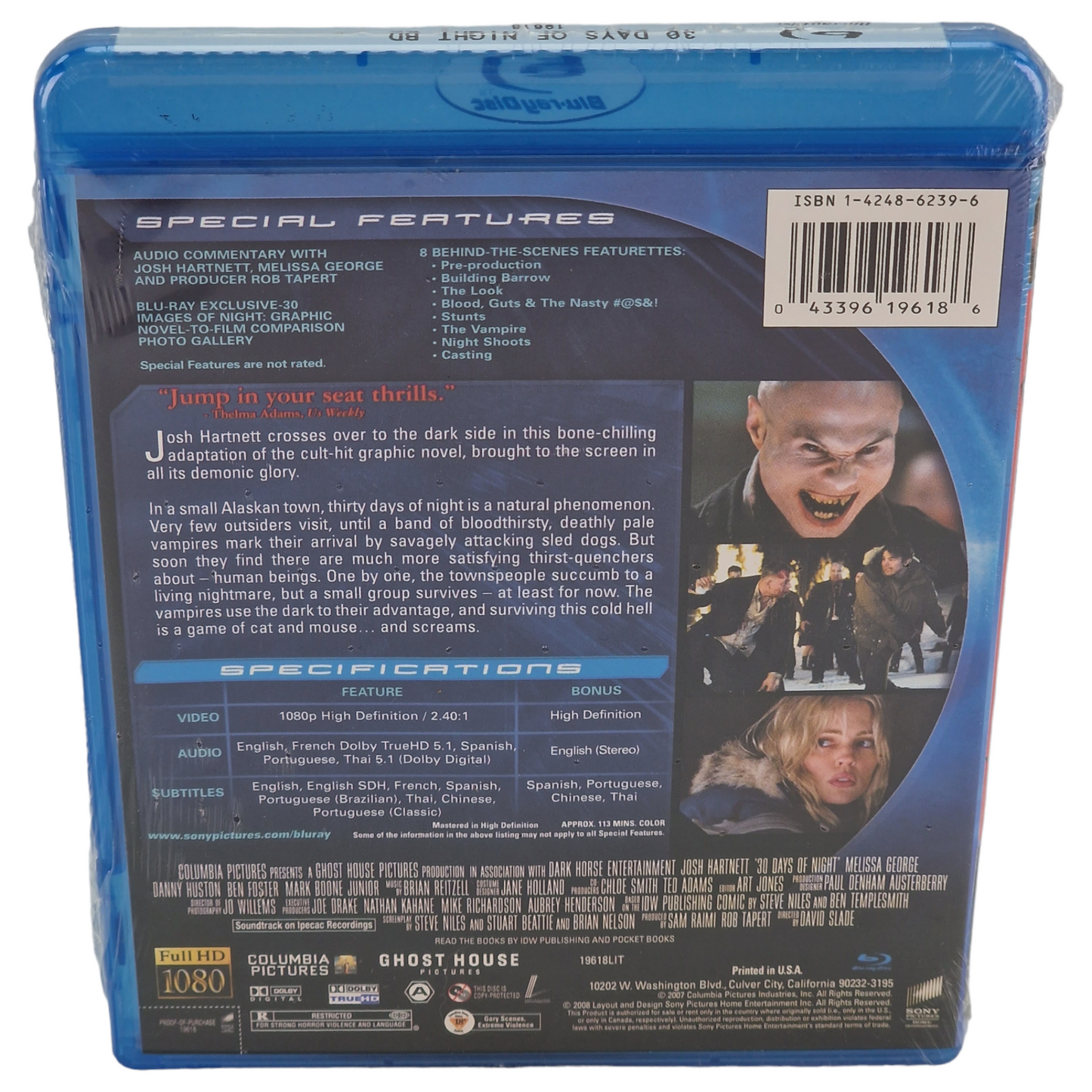 30 Jours de nuit Blu-ray 2008 Region Free Fr Josh Hartnett, Melissa George