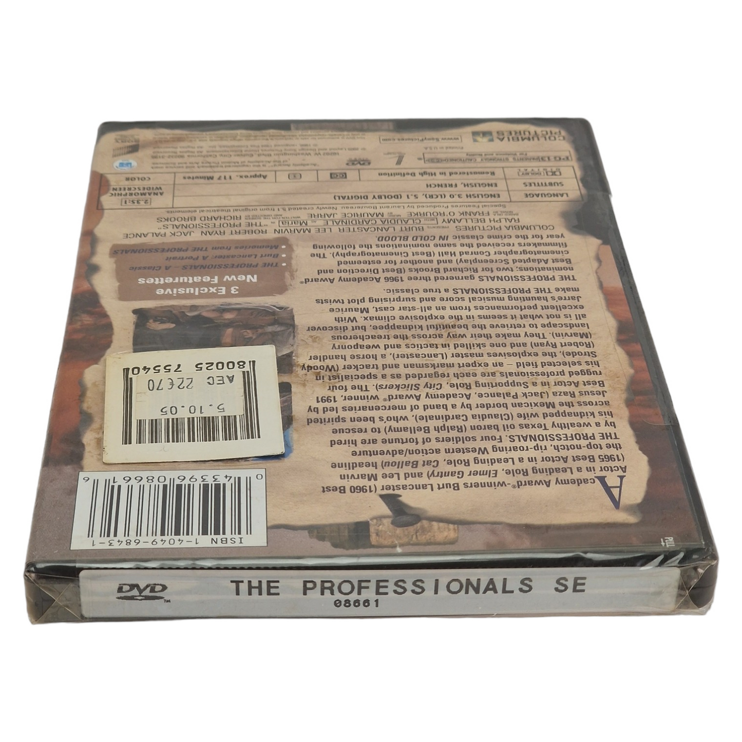 Les Professionnels  DVD  US Import  VO/ stfr Région 1 Burt Lancaster  2005 Neuf