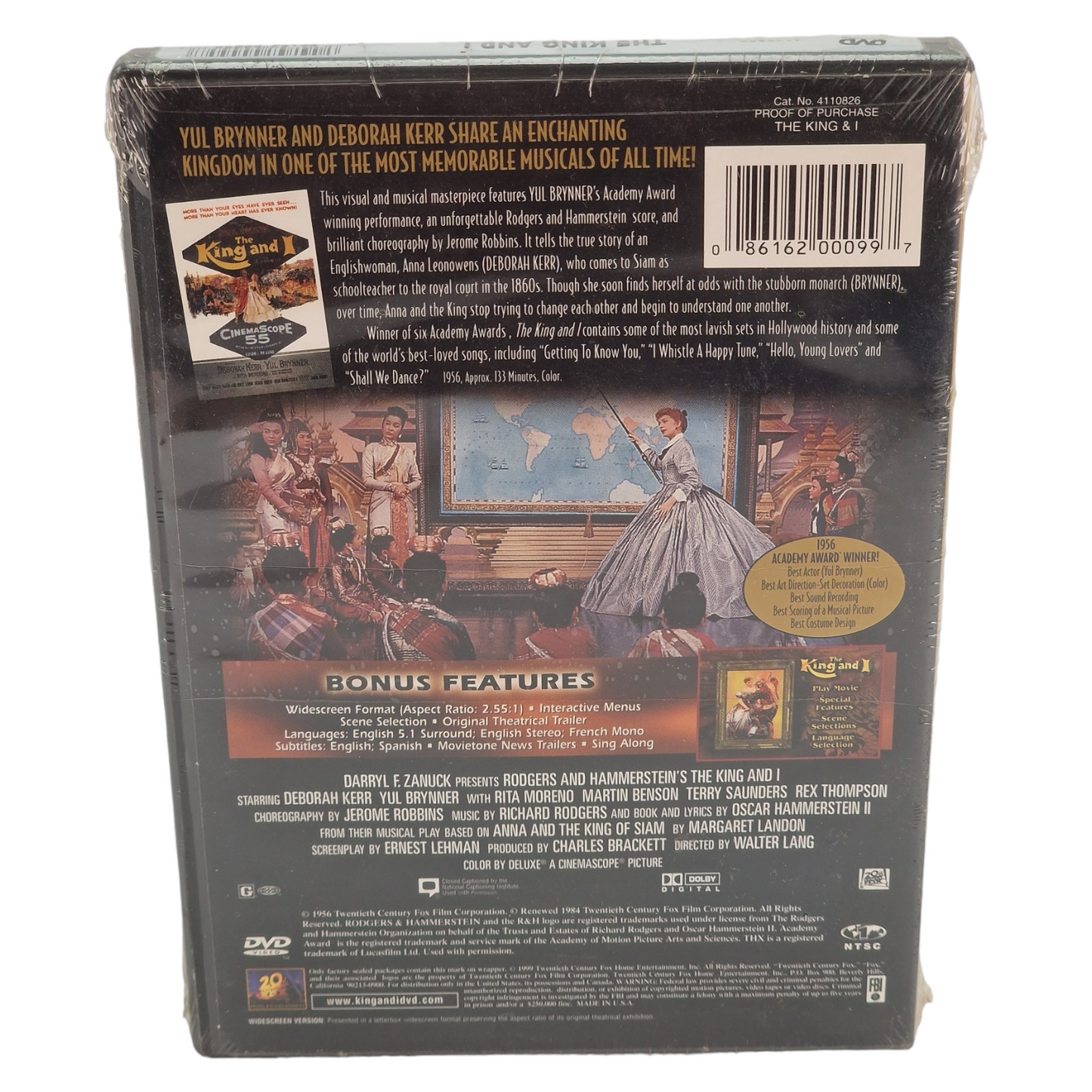 Le Roi et moi DVD  US Import  VF Région 1  Yul Brynner, Deborah Kerr,