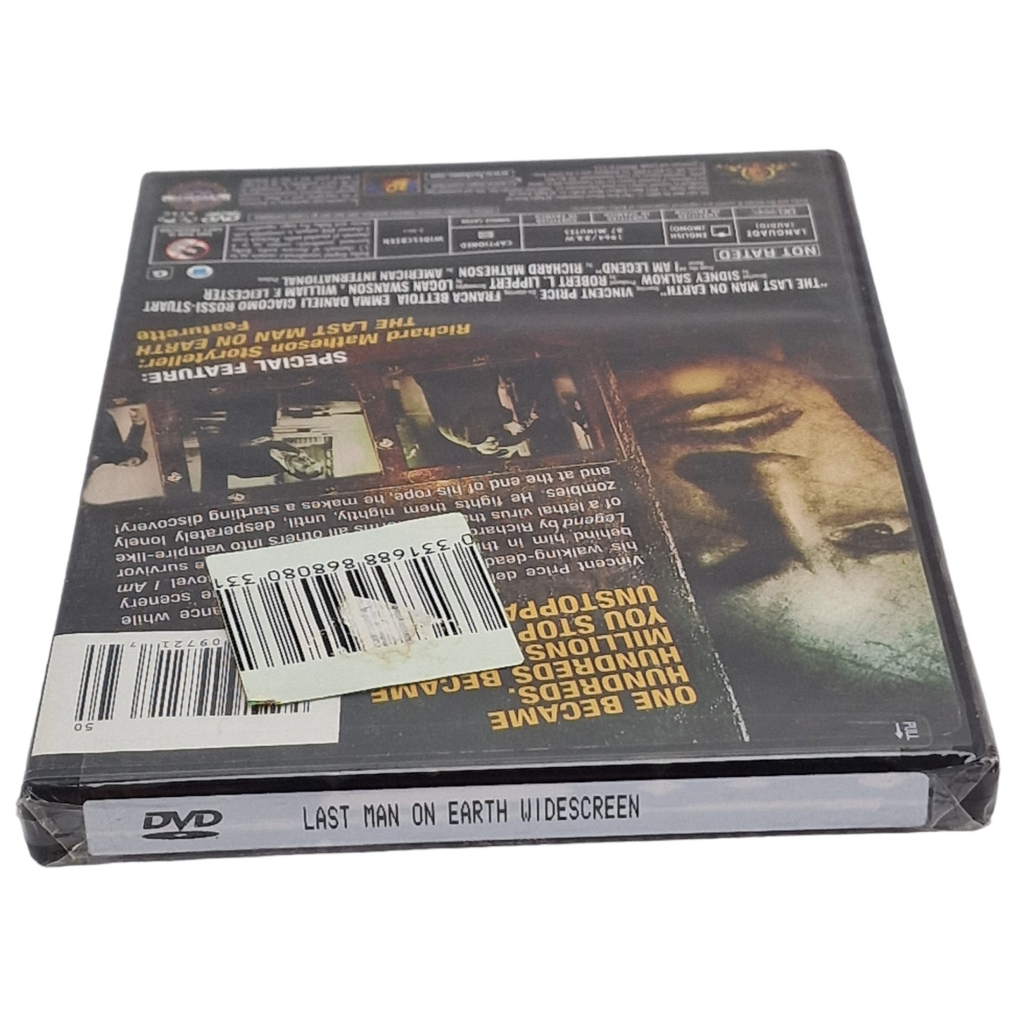 Je suis une légende (film, 1964) DVD VO/ STFR US Import Région 1 Vincent Price