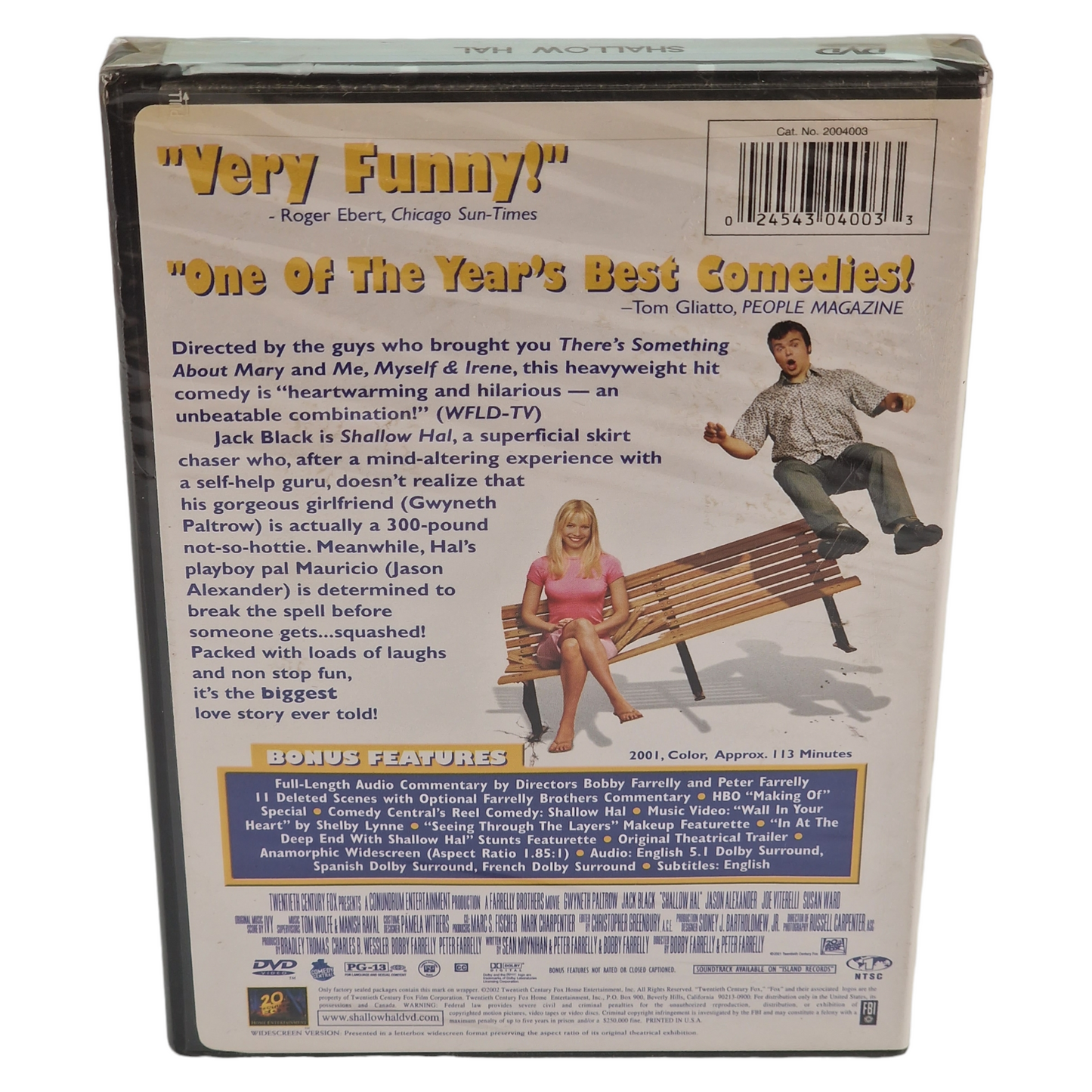 L'Amour extra-large (Shallow Hal) DVD US Import VF Région 1 Jack Black, Gwyneth Paltrow