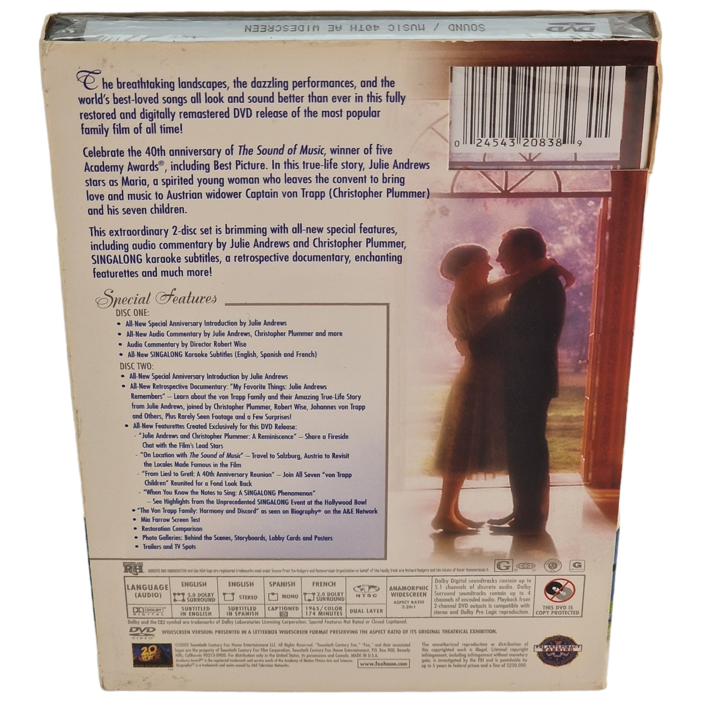 The Sound of Music DVD Édition spéciale 40eme VF ___ US Import Région 1 __2005 Neuf