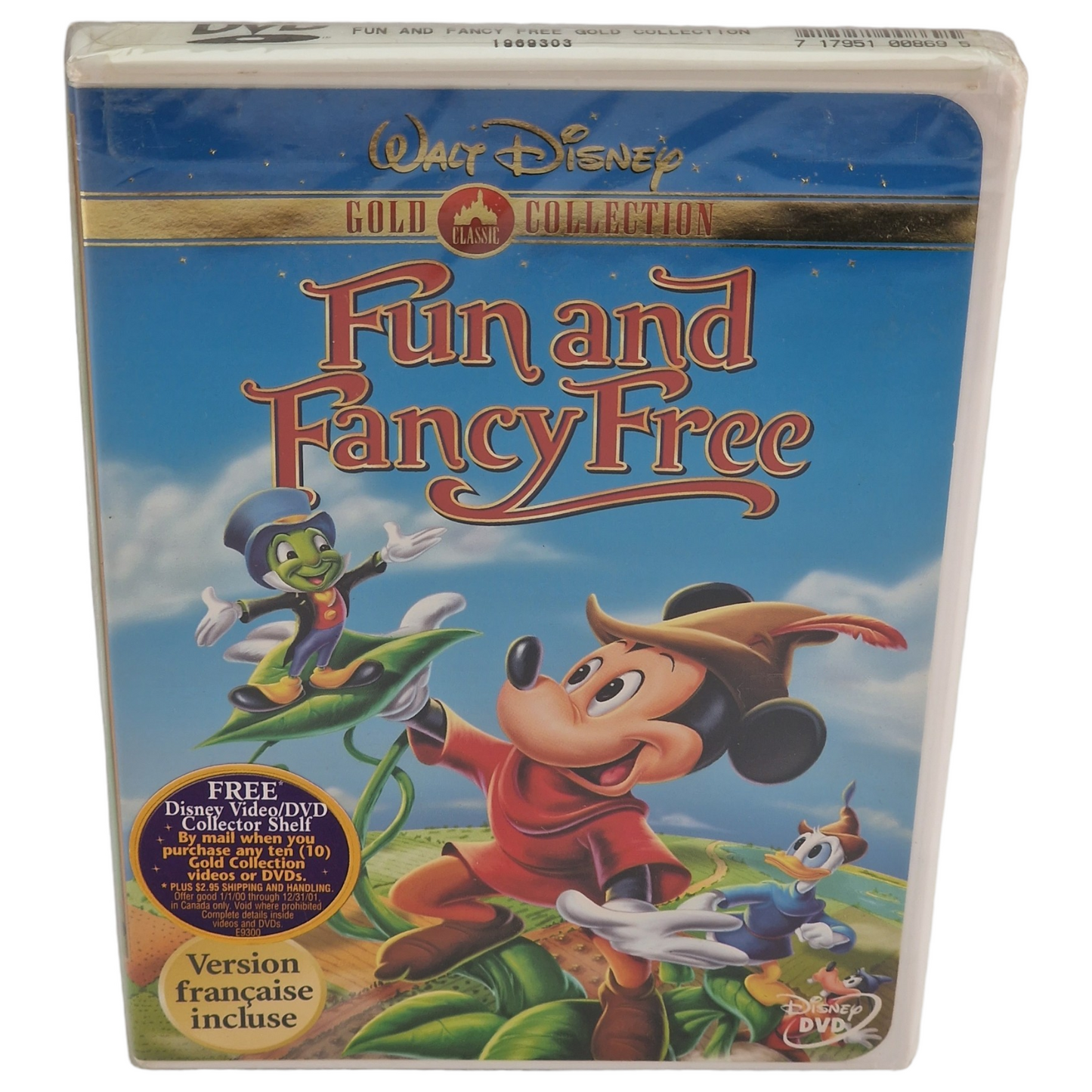 Fun and Fancy DVD Disney Gold Classic Collection Canada Import VF Zone 1