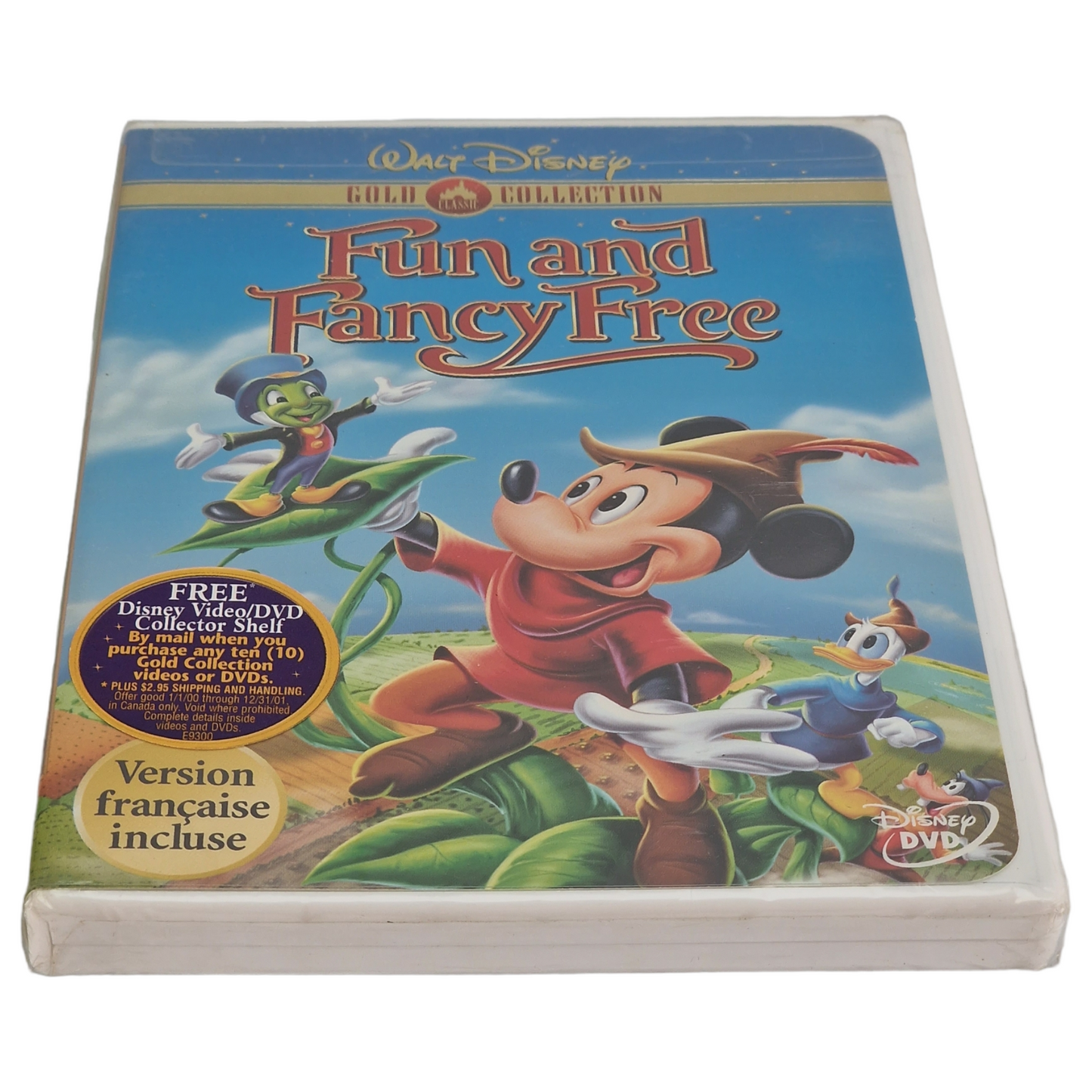 Fun and Fancy DVD Disney Gold Classic Collection Canada Import VF Zone 1
