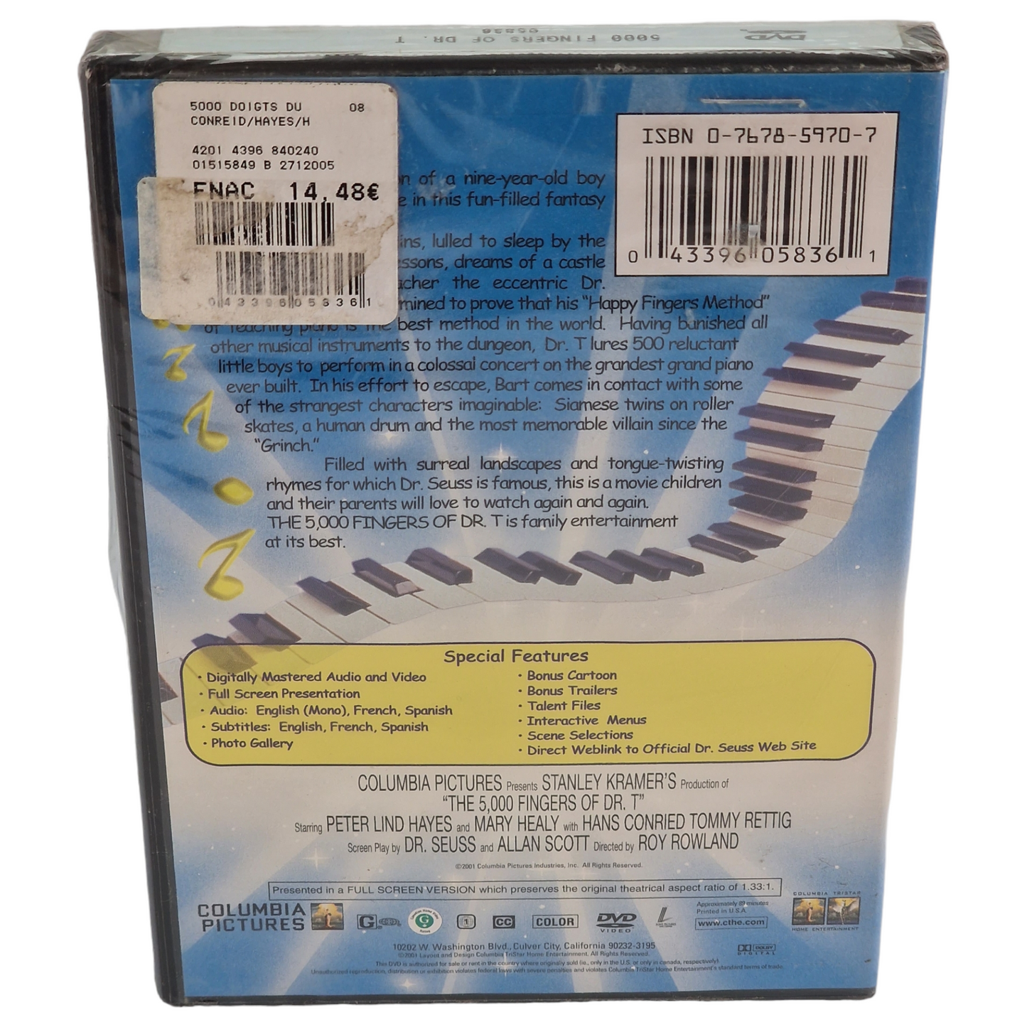 Les 5 000 Doigts du Dr T DVD  VO/ STFR   US Import  2001 Neuf Région 1