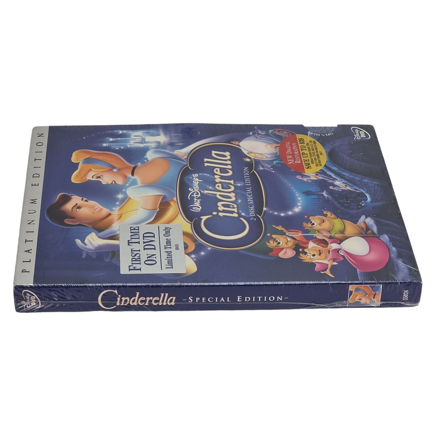 Cendrillon DVD Édition platine VF DIsney US Import Région 1 2005 Neuf