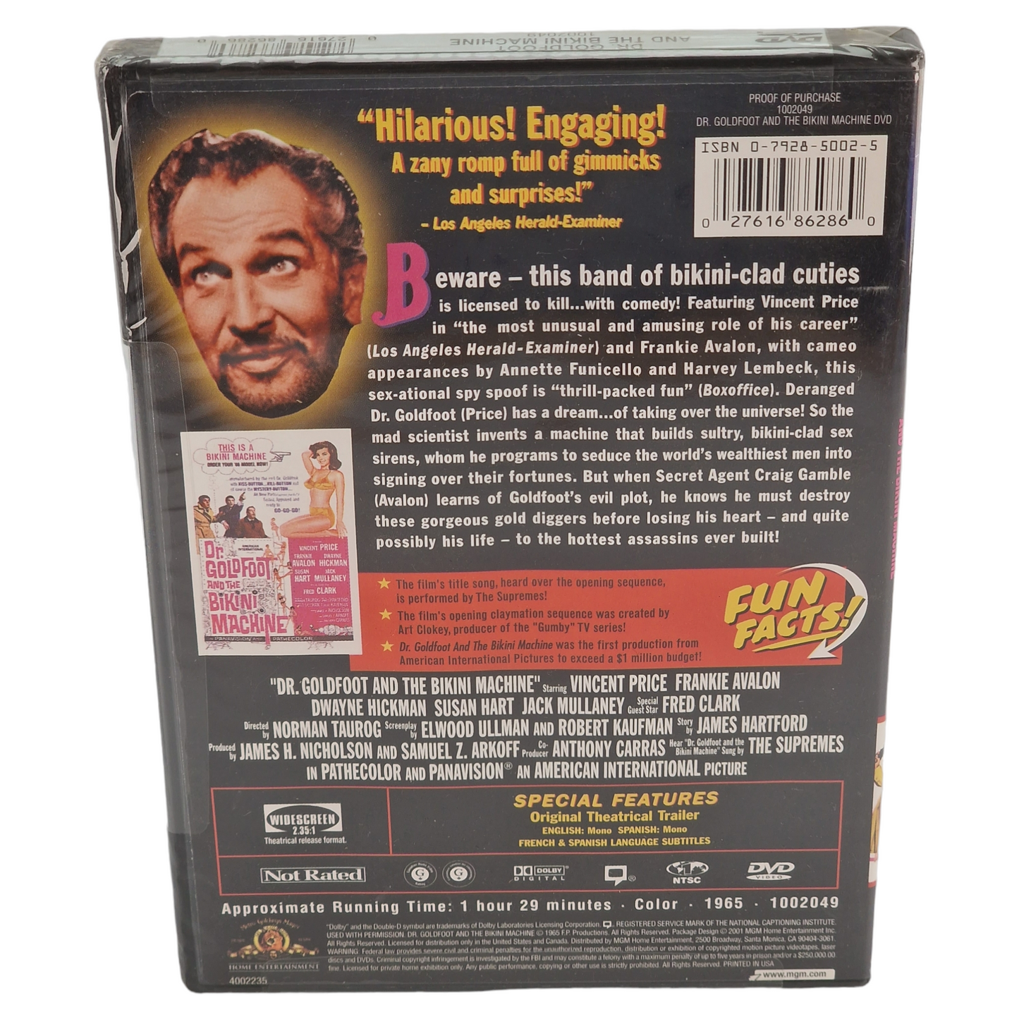Dr. Goldfoot and the Bikini Machine DVD Import VO/  STFR  Region A 2003 Neuf