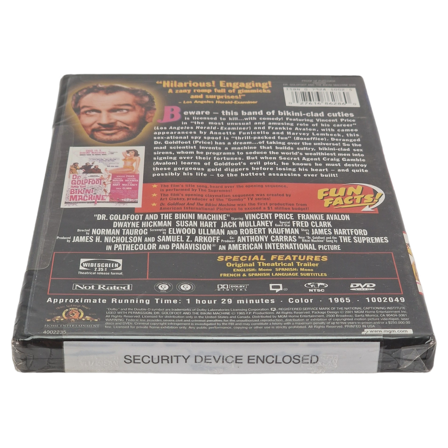 Dr. Goldfoot and the Bikini Machine DVD Import VO/  STFR  Region A 2003 Neuf