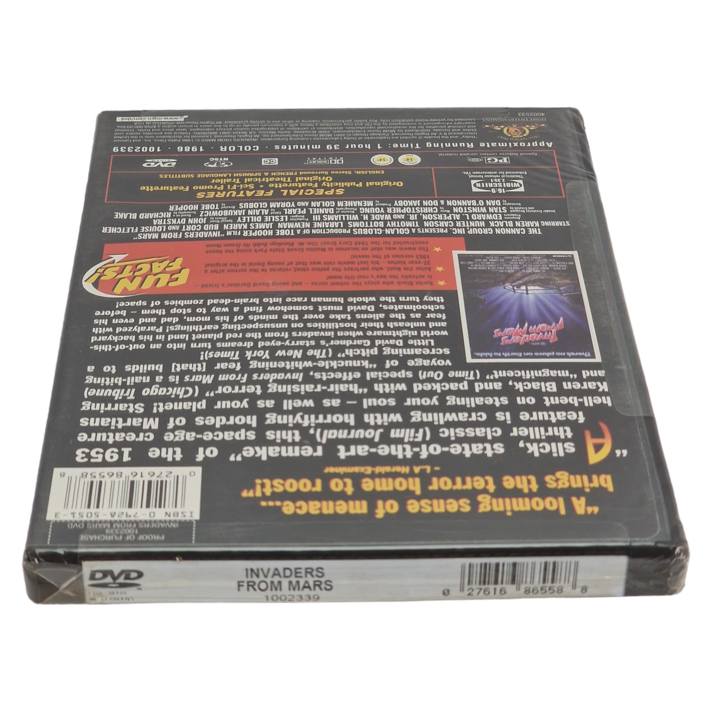 L'invasion vient de Mars DVD Import VO/ STFR Region A 2003 Neuf