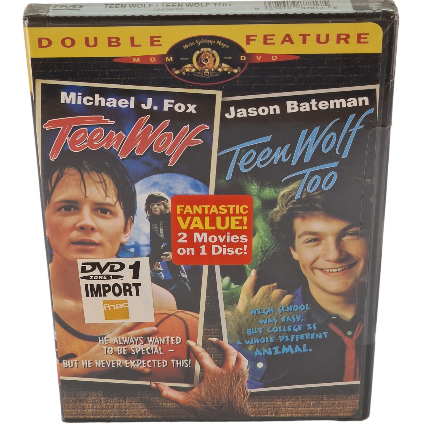 Teen Wolf / Teen Wolf Too DVD 2 Films US Import VO / STFR Region A 2002 Neuf