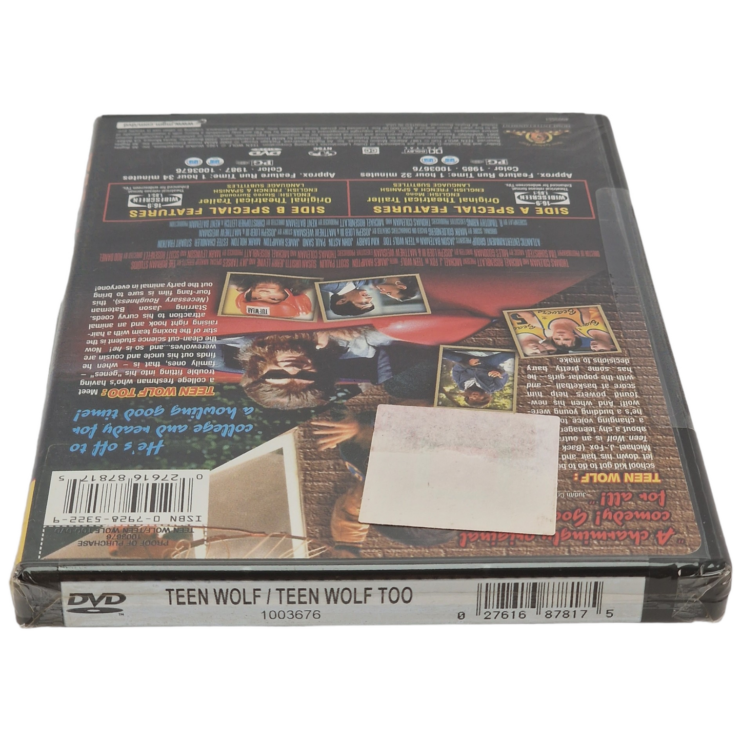 Teen Wolf / Teen Wolf Too DVD 2 Films US Import VO / STFR Region A 2002 Neuf